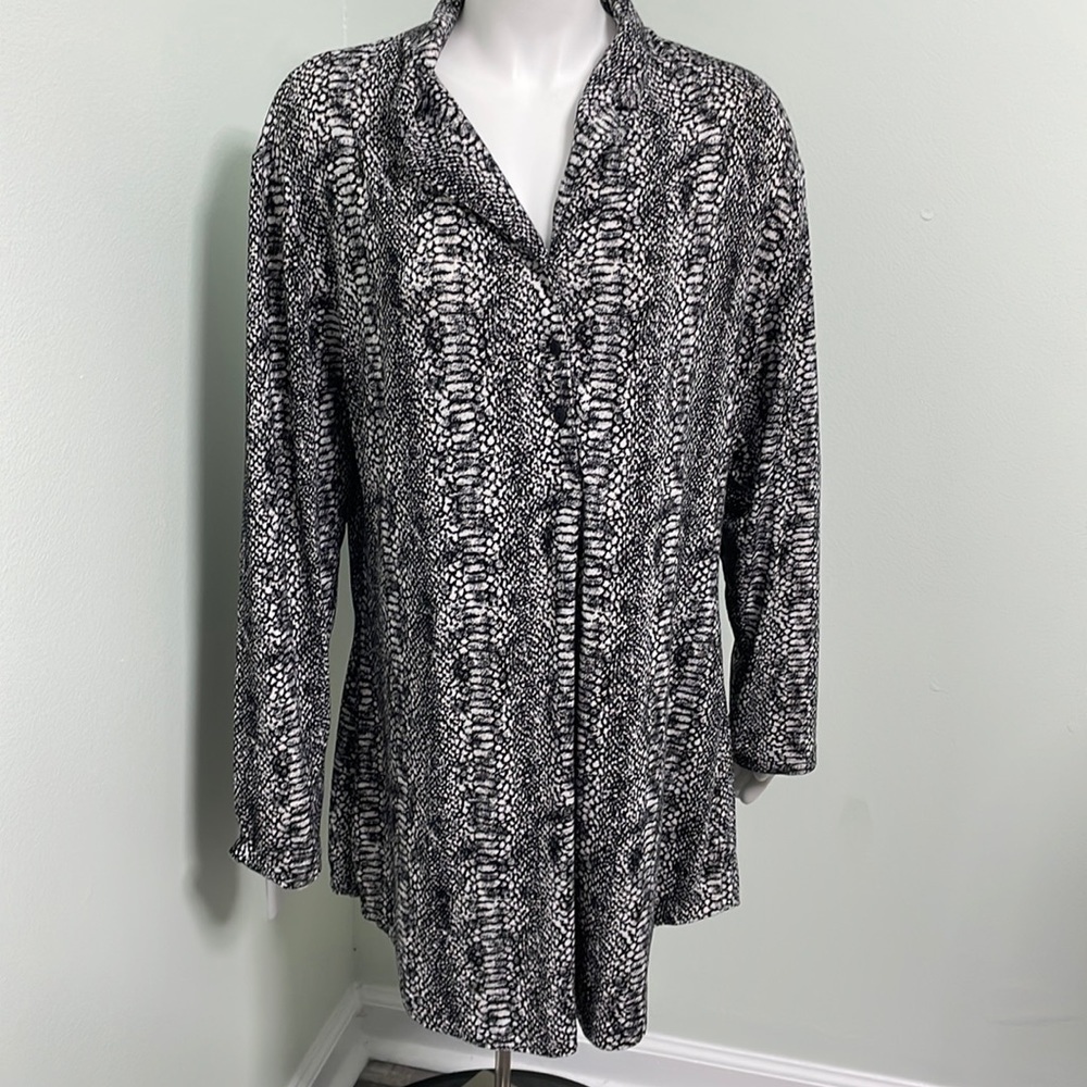 Tart Intimates Button Front Snakeprint Nightshirt - image 1